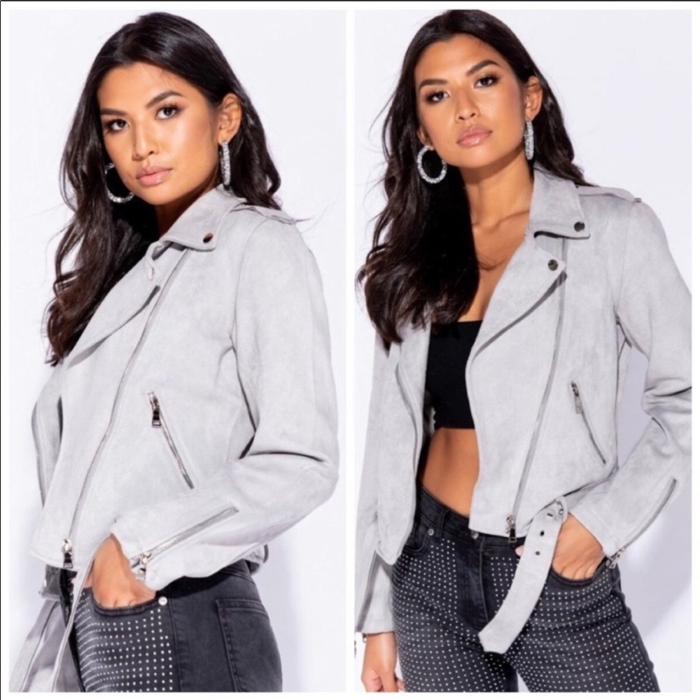 NWT. Price drop! Lux soft faux suede jacket - Picture 3 of 3